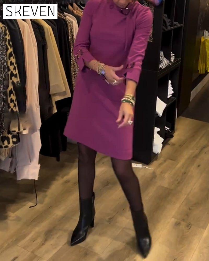 Elegant Round Neck Dress