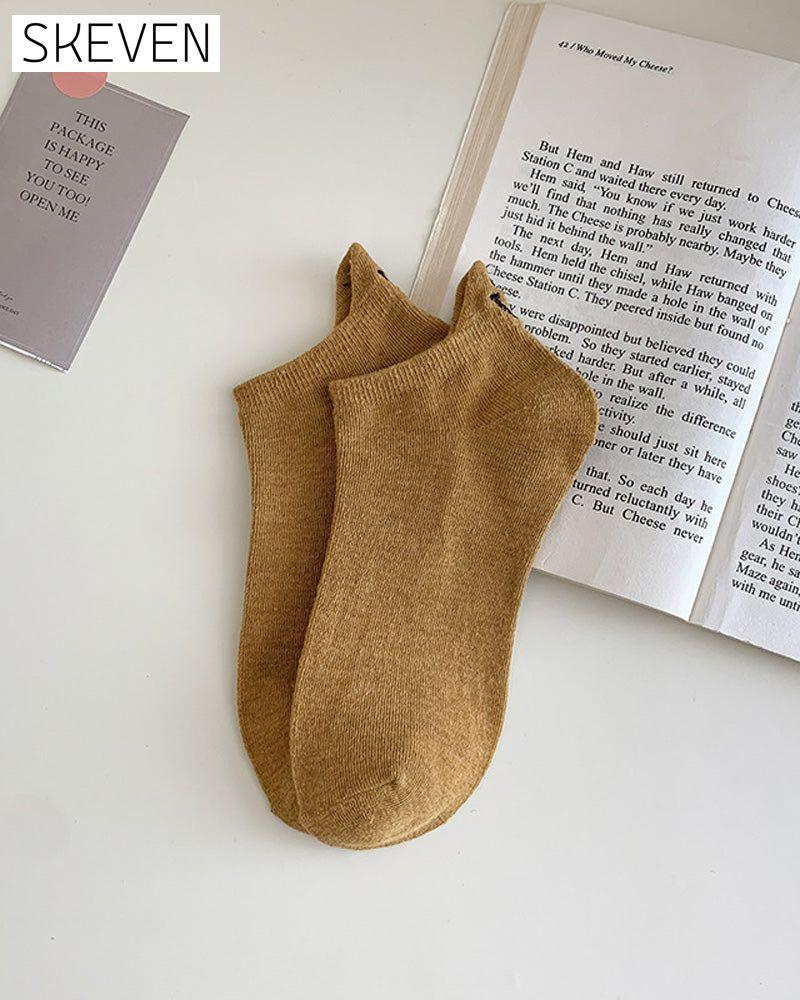 💖 Cute Face Ankle Socks – Bring Joy to Your Every Step