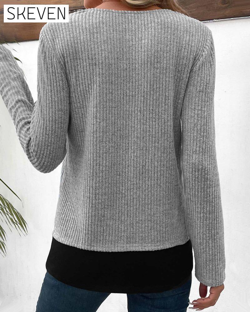 Lagenlook-Langarmtops