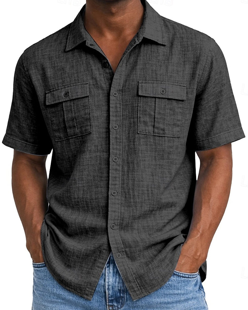 Men's Pocket Short Sleeve Shirt