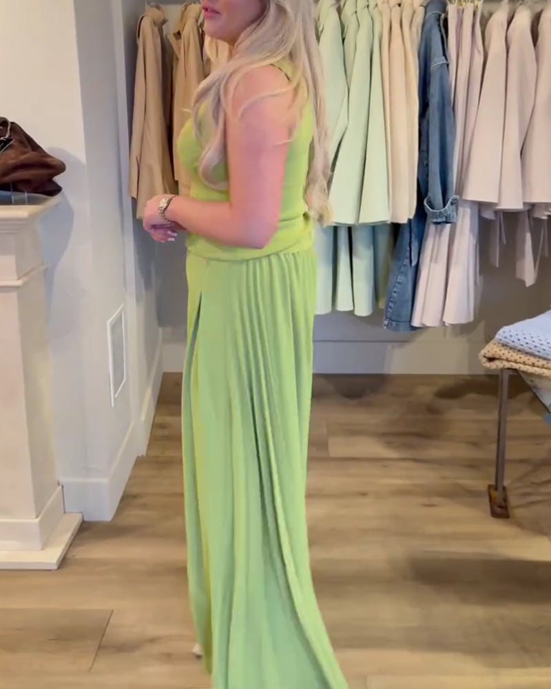 Fashion High-Waist Wide-Leg Pants