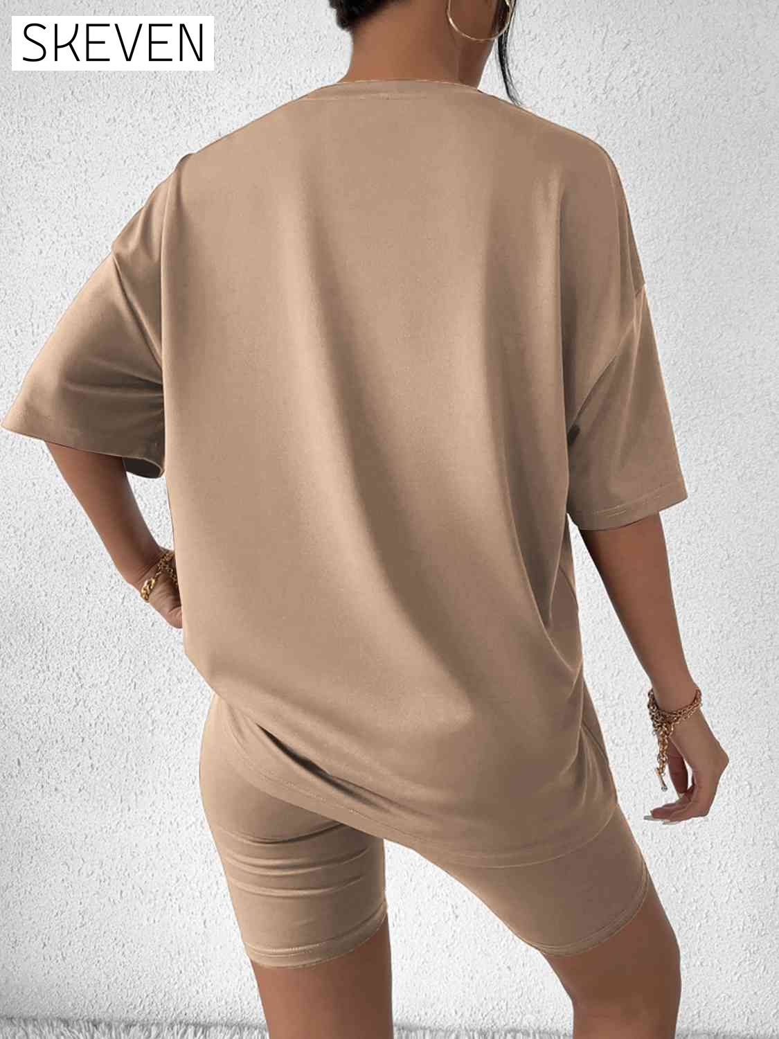 BROOKLYN NYC Graphic Top and Shorts Set clothes lounge lounge wear lounge wear sets loungewear S&M&Y Ship From Overseas