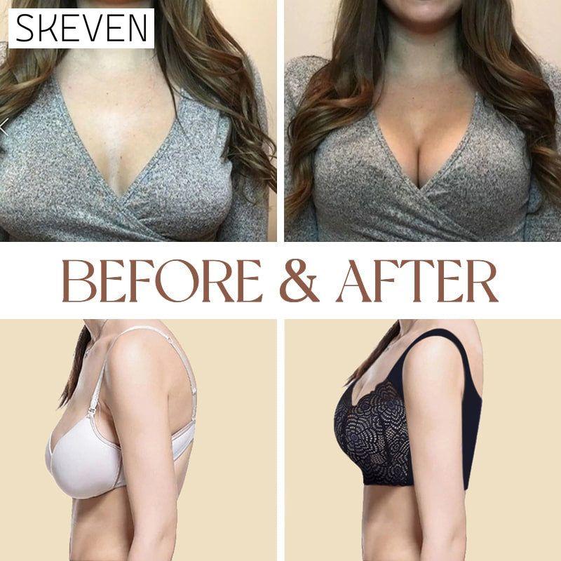 Seamless Push Up Wireless Lace Bra