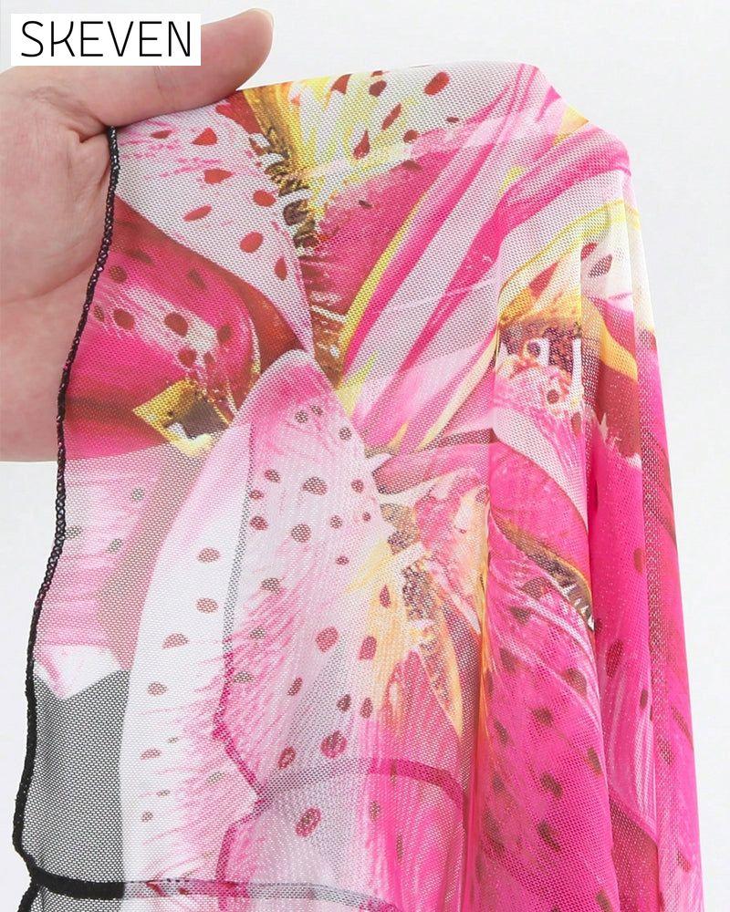 Maillot de bain trois pièces imprimé sexy