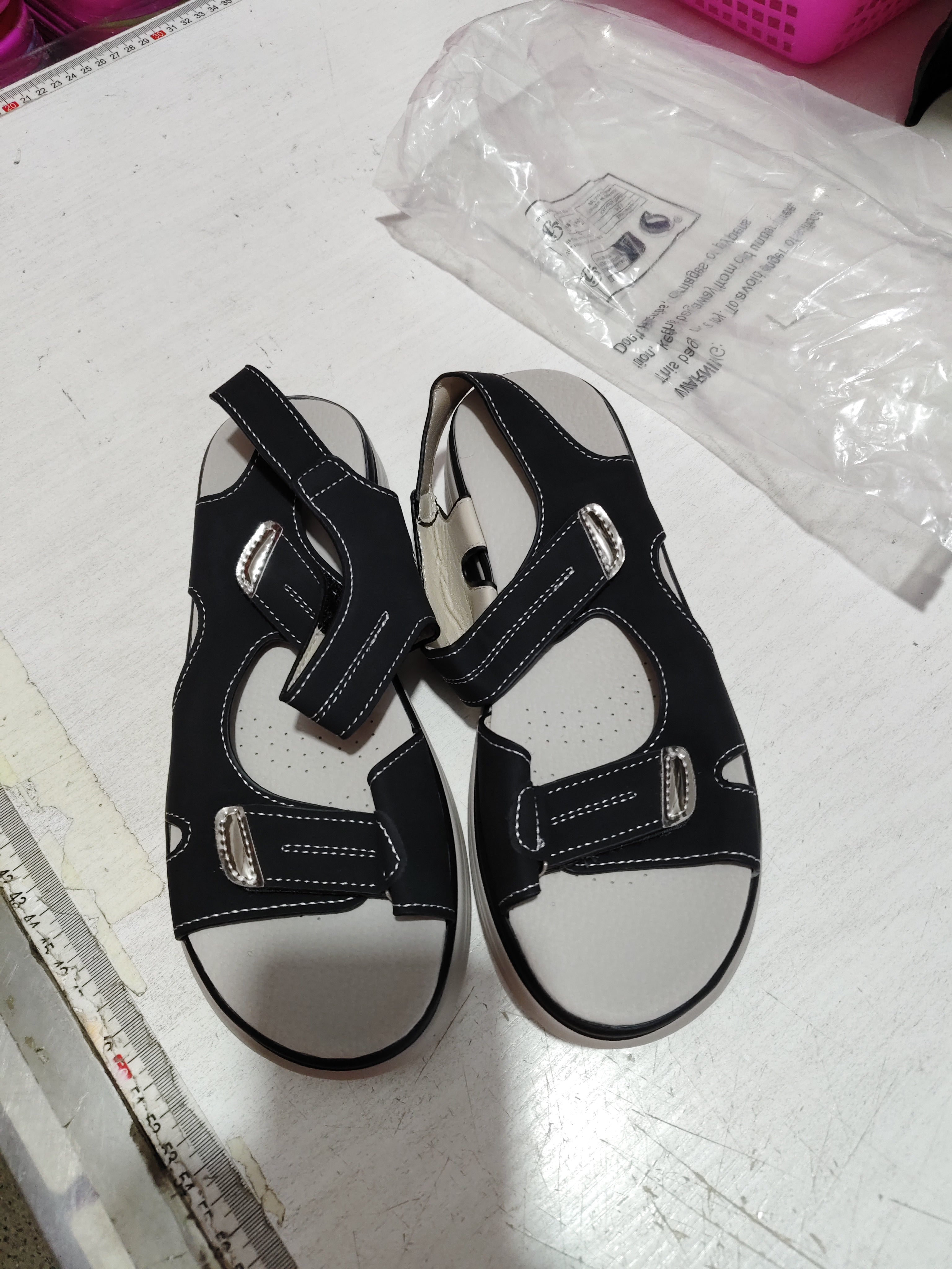 Casual Velcro-design Sandals Summer Comfortable Fish Mouth Sports Sandals Women Lightweight Beach Shoes