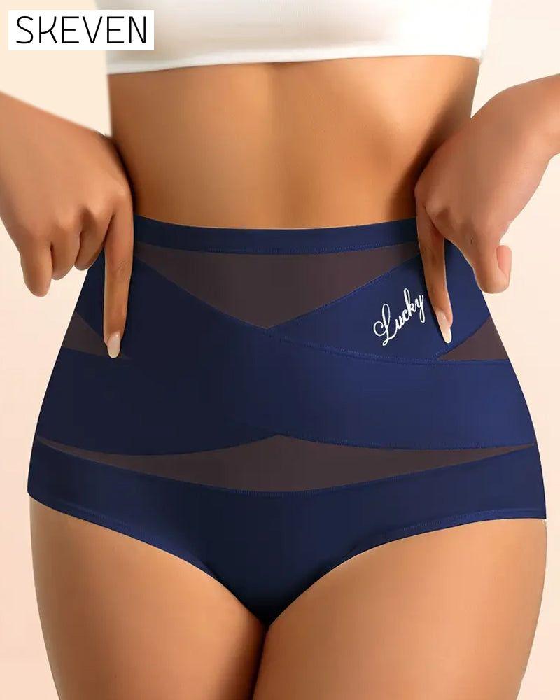 Nahtlose Damenunterwäsche mit hohem Bund, Bauchkontrolle und Po-Lifting