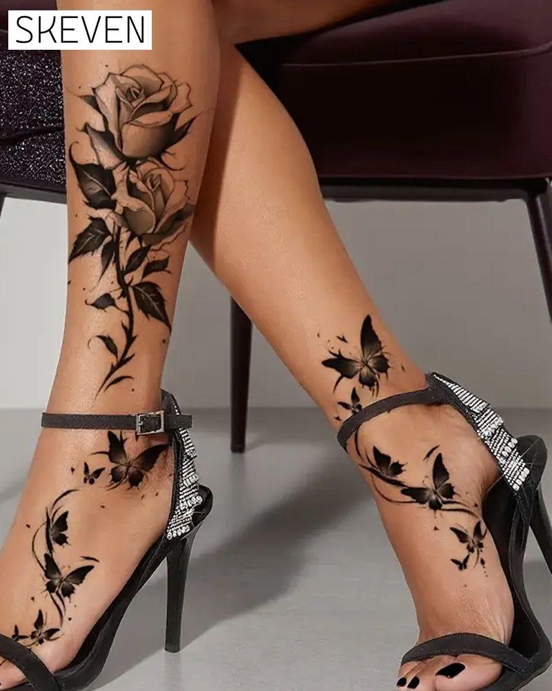 Simulation Flower Arm Tattoo Stickers