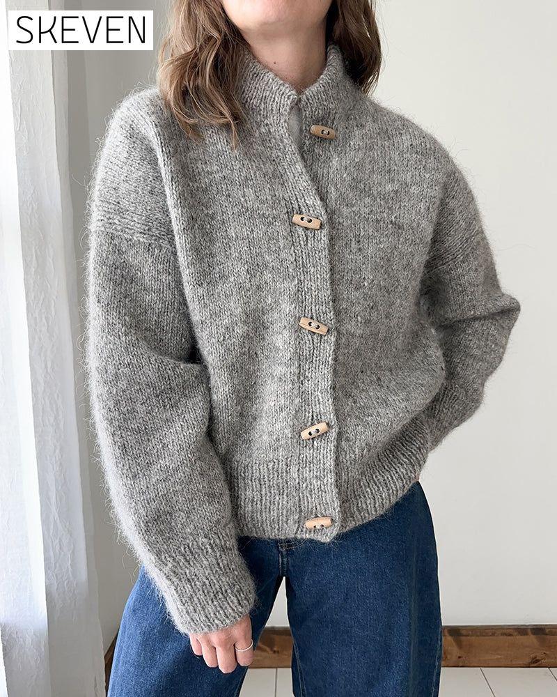 Stand collar horn button solid color cardigan 2024 f/w cardigans
