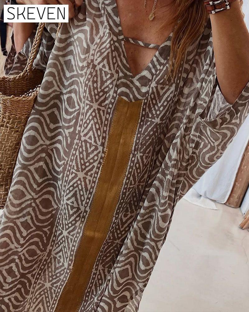 Lässiges Kleid im Vintage-Stil für den Urlaub