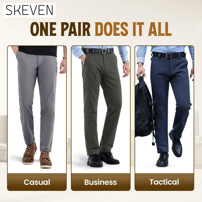 Sportliche Herren-Khakihose mit dehnbarem Bund