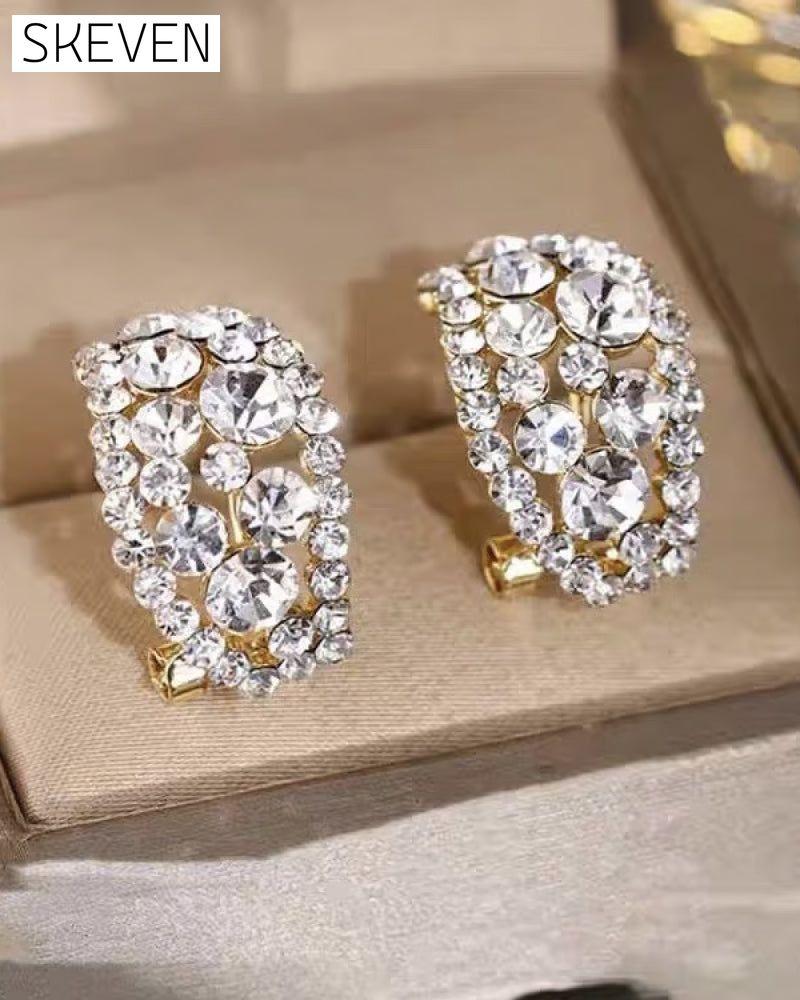Ohrringe mit im Labor hergestellten Diamanten