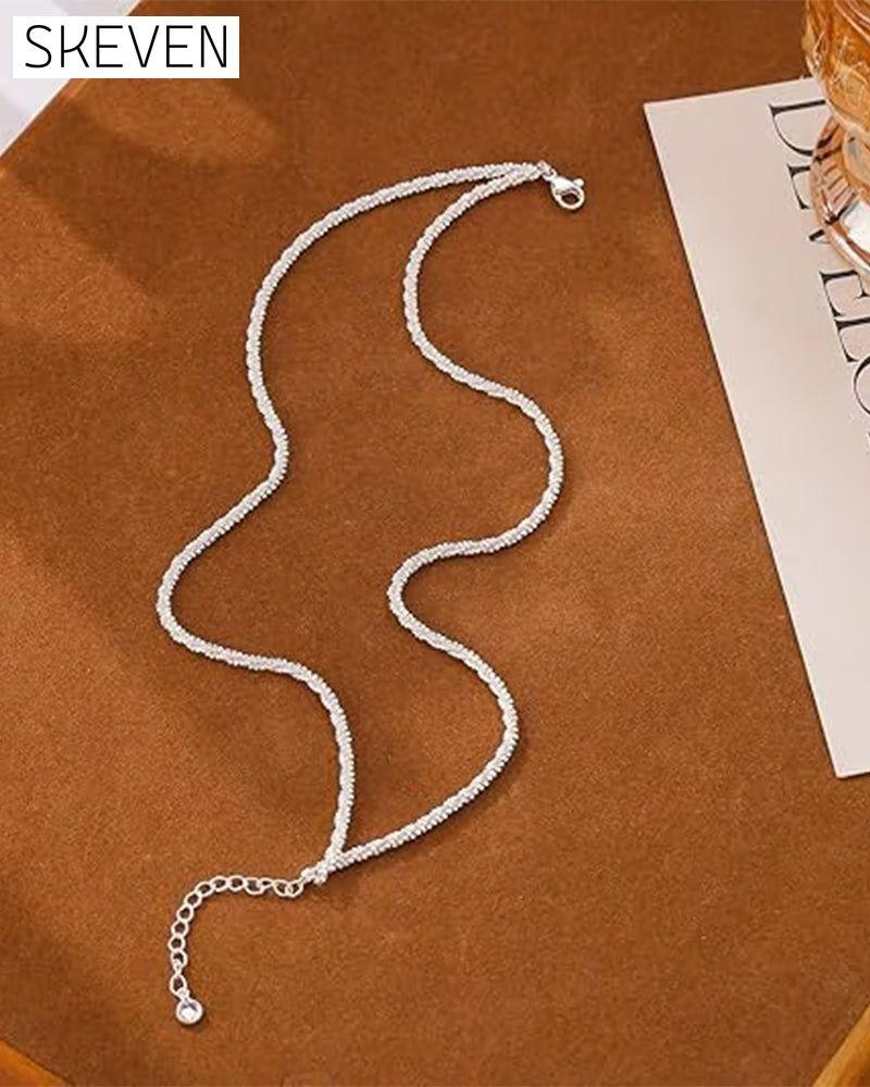 🏖️ KC Gold- und Sterlingsilber-Fußkettchen für Damen
