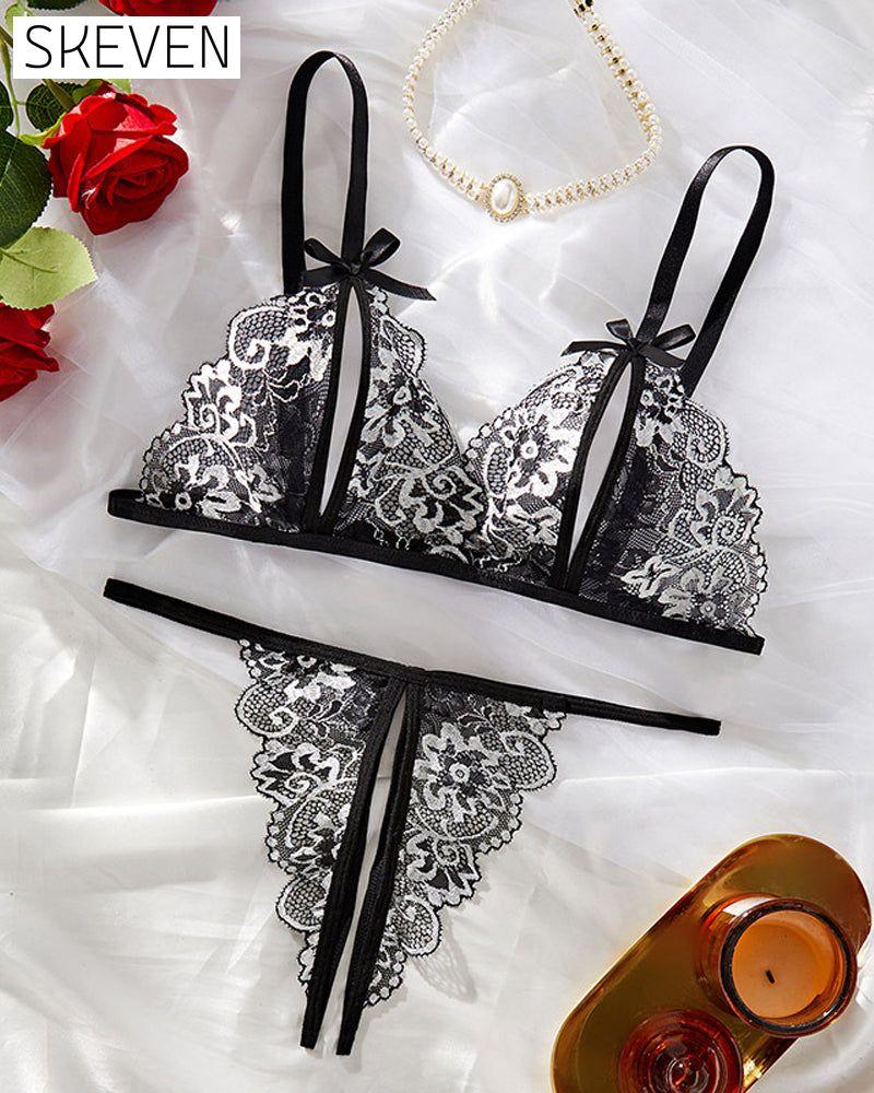 Sexy Dessous aus durchsichtiger Spitze