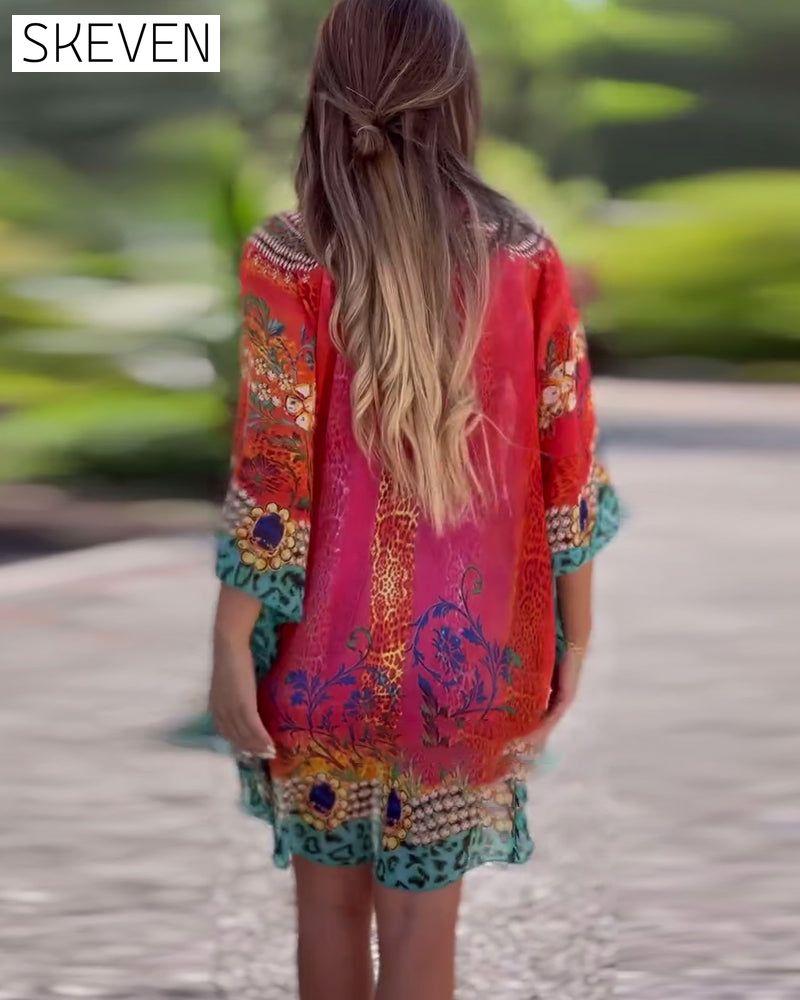 Ethnic Print Blouse