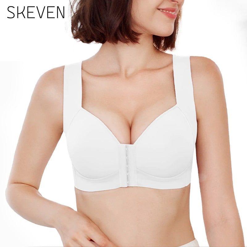 Seamless Front Closure Wire-free Push Up Bra