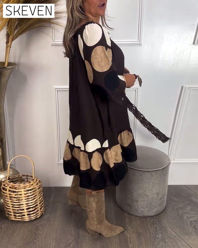 Robe à pois tendance