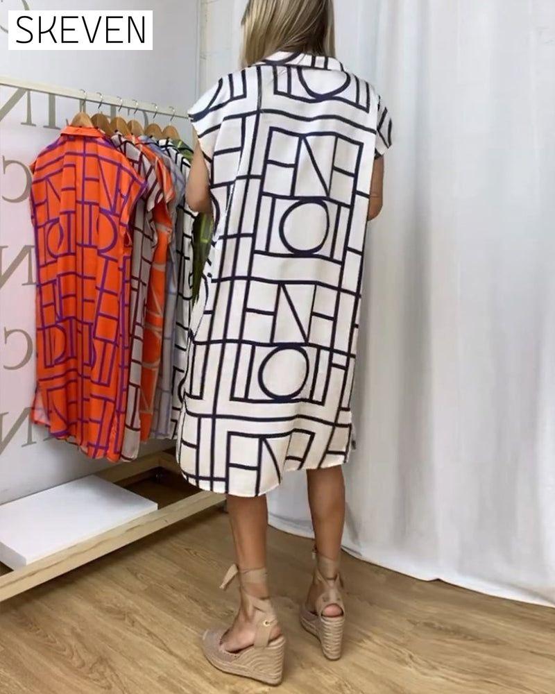 Women's printed casual dress