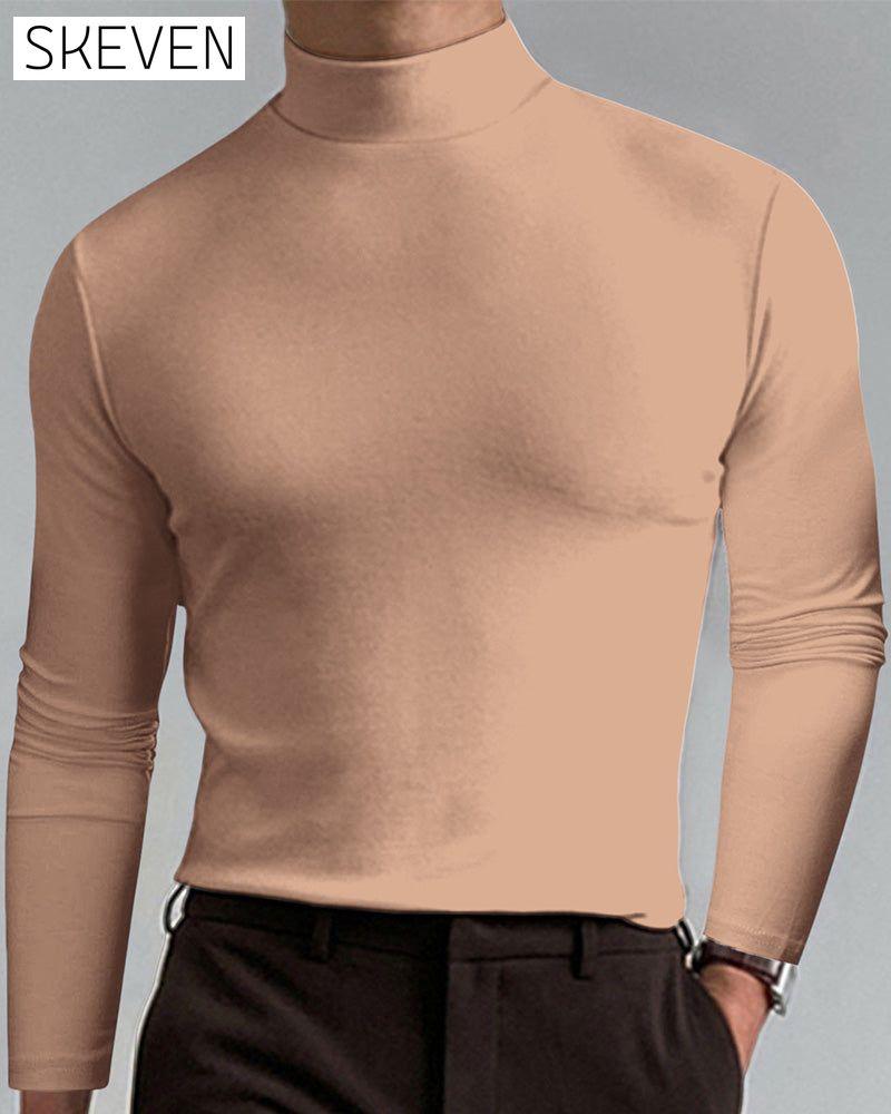 Herren-Langarmshirt mit schmalem Ausschnitt