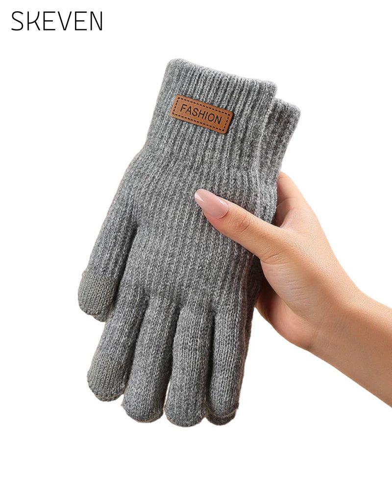 Warme Thermostrickhandschuhe für Touchscreens