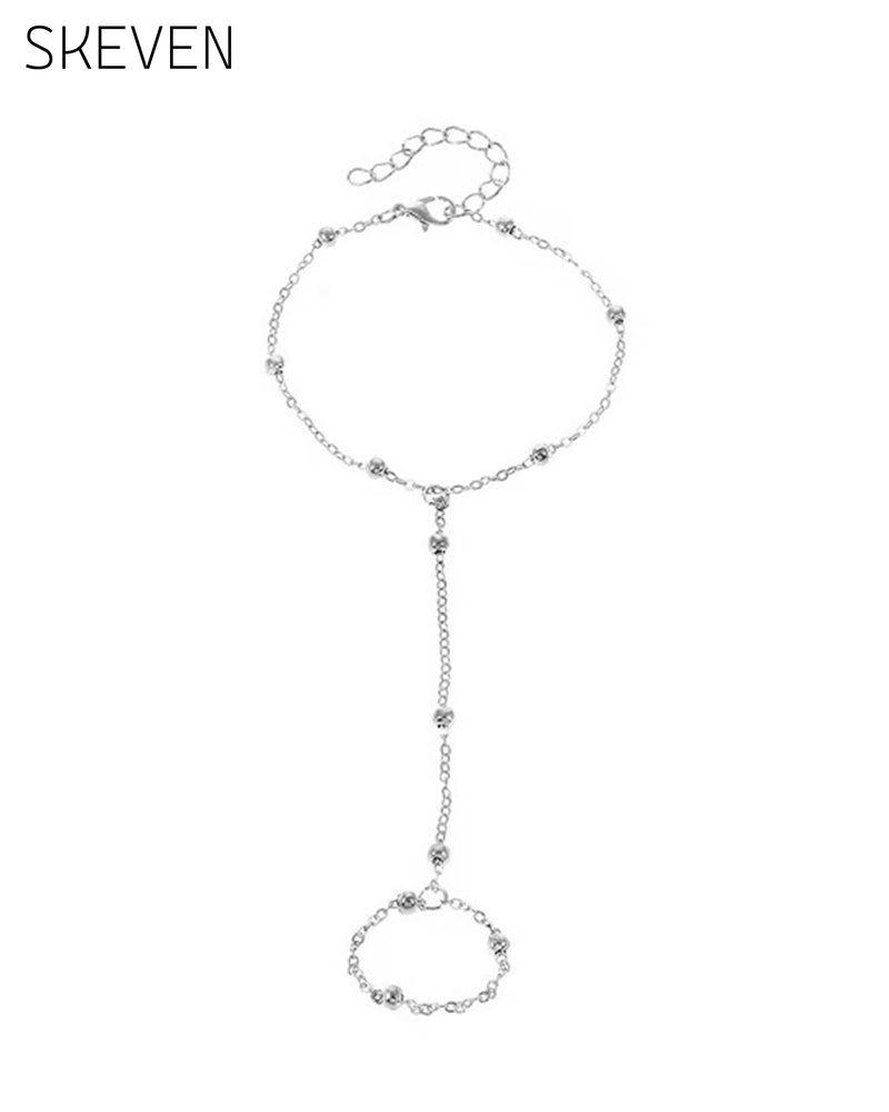 🏖️ KC Gold- und Sterlingsilber-Fußkettchen für Damen