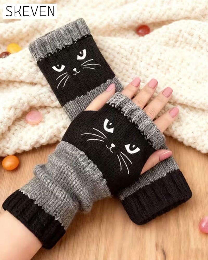Fingerlose Katzenhandschuhe