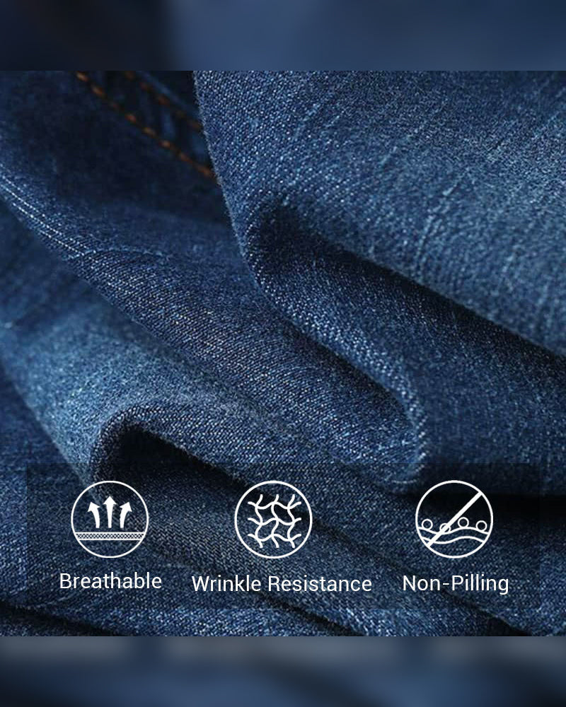 High Rise Cargo Wide-Leg Stretch Jeans for Women