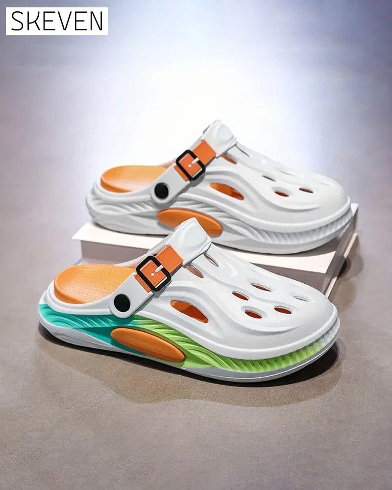 Sommerliche, rutschfeste Sandalen mit dicker Sohle für Damen und Herren