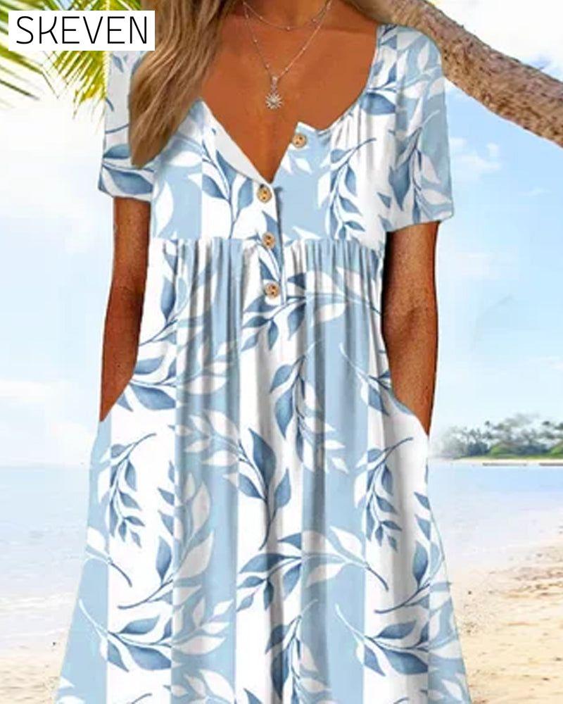 Figurbetontes Kurzarmkleid