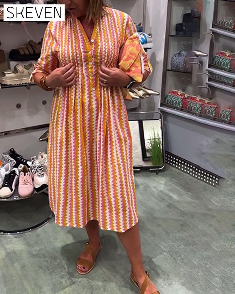 Robe à imprimé vagues