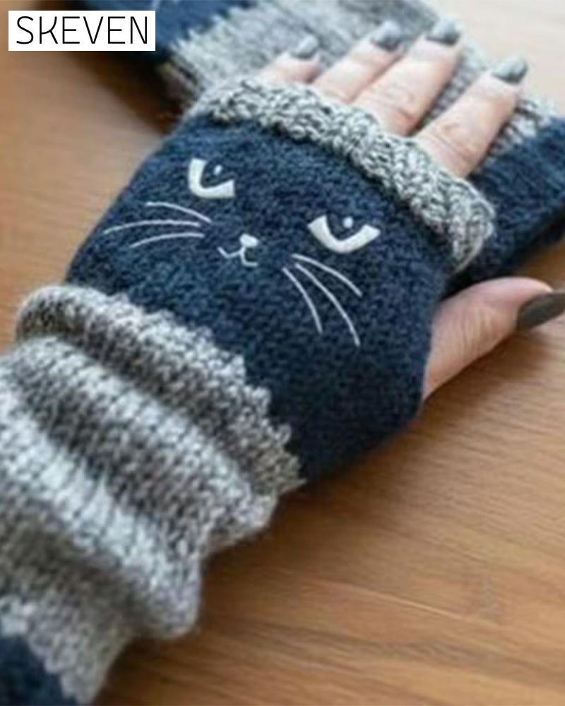 Fingerlose Katzenhandschuhe