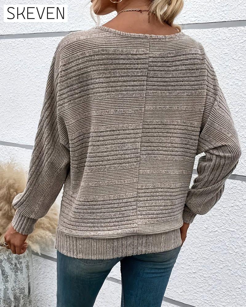 Brushed Ribbed Half-Zip Top