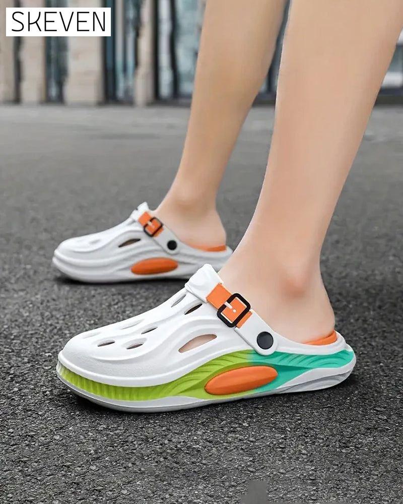 Sommerliche, rutschfeste Sandalen mit dicker Sohle für Damen und Herren