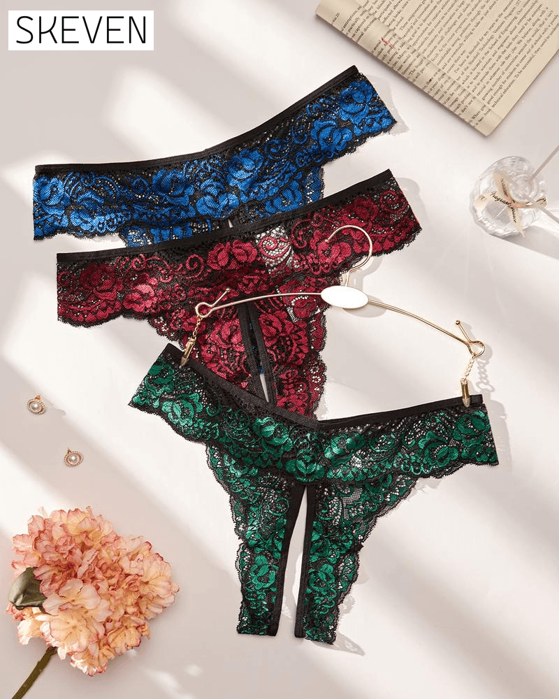 Culotte en dentelle douce, confortable et respirante pour femme, idéale en toutes saisons