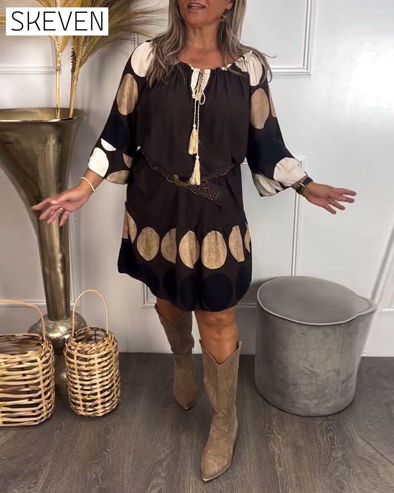 Robe à pois tendance