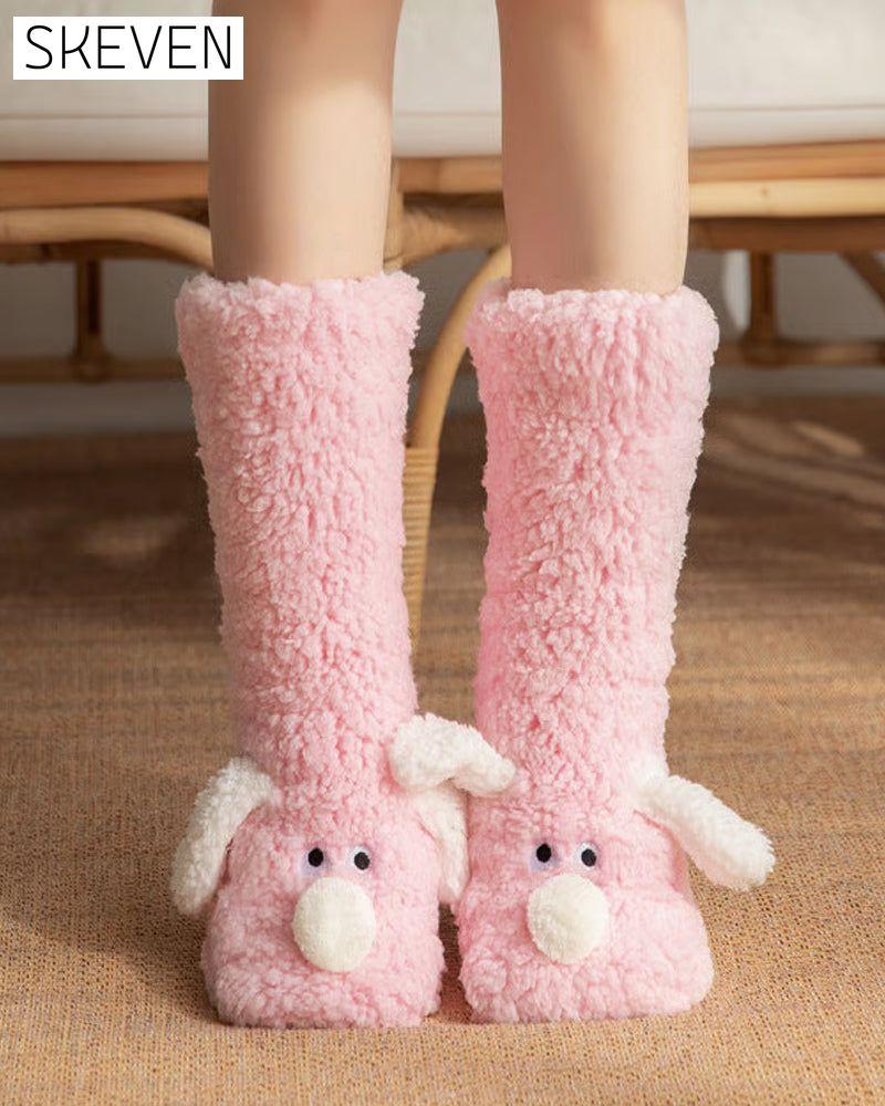 Cute Plush Dog Socks