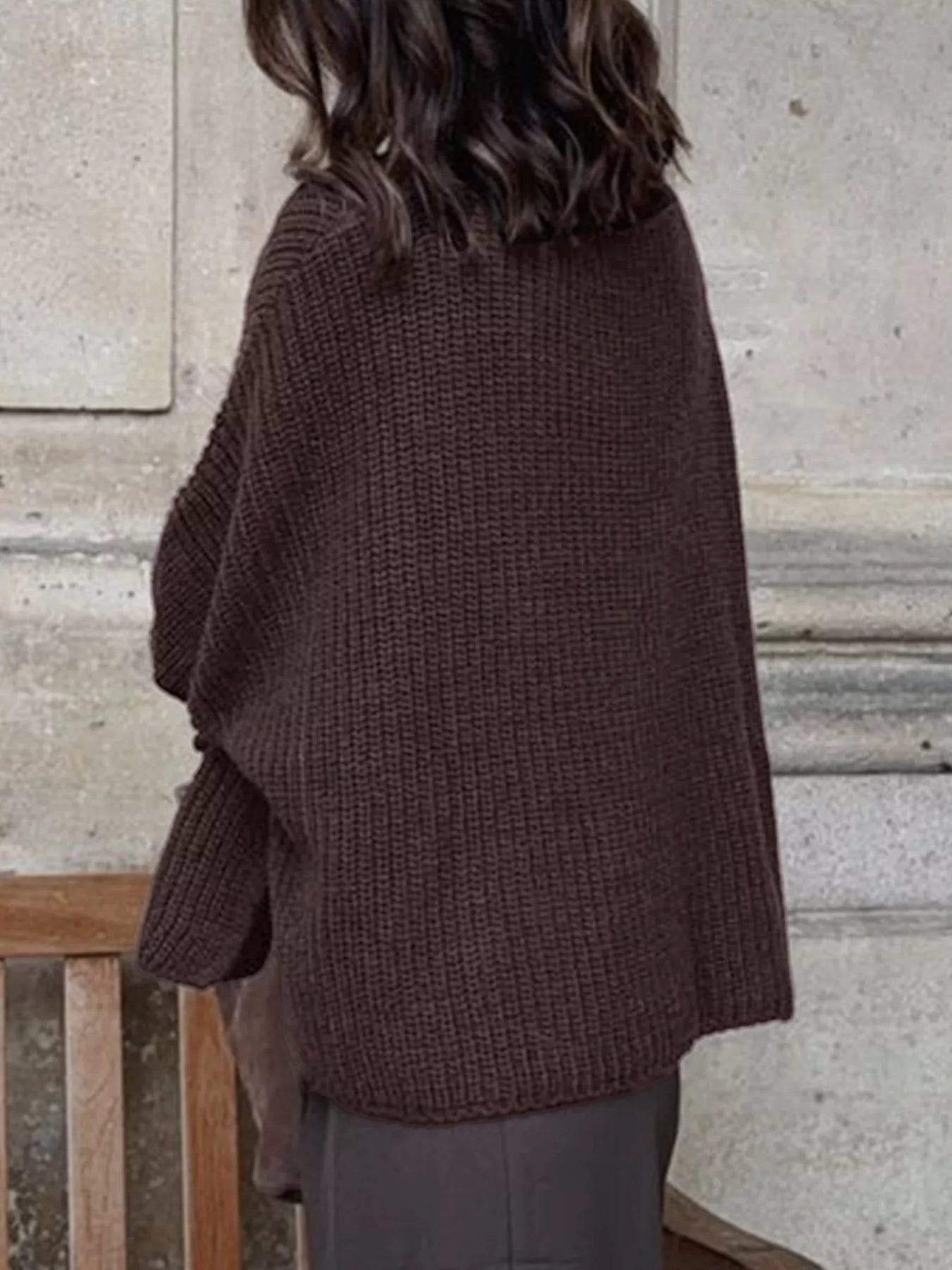Chunky Knit Button-Down Cardigan