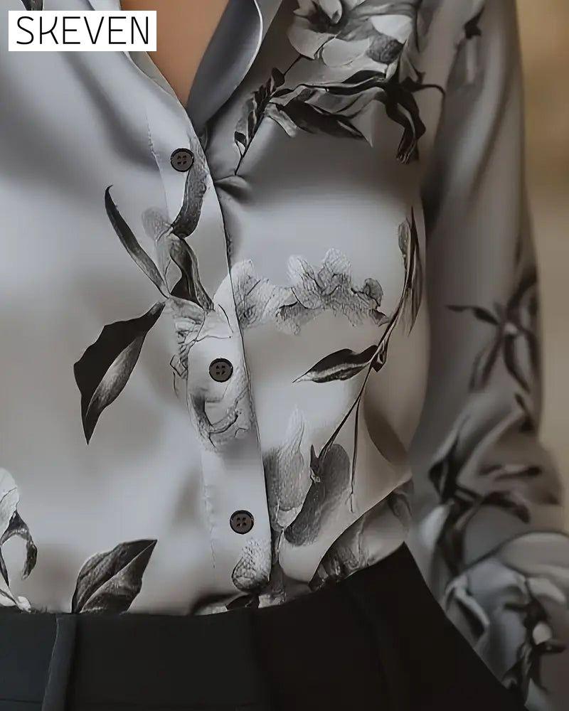 Hemd im Retro-Stil mit Blumenmuster