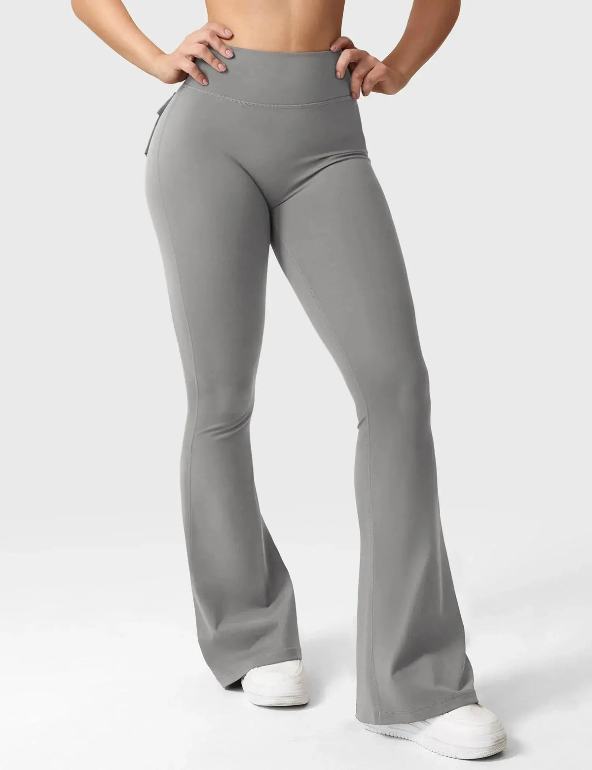 Flare Yoga Pants High Waisted | Flairé™ Flared Leggings with Pockets 30"