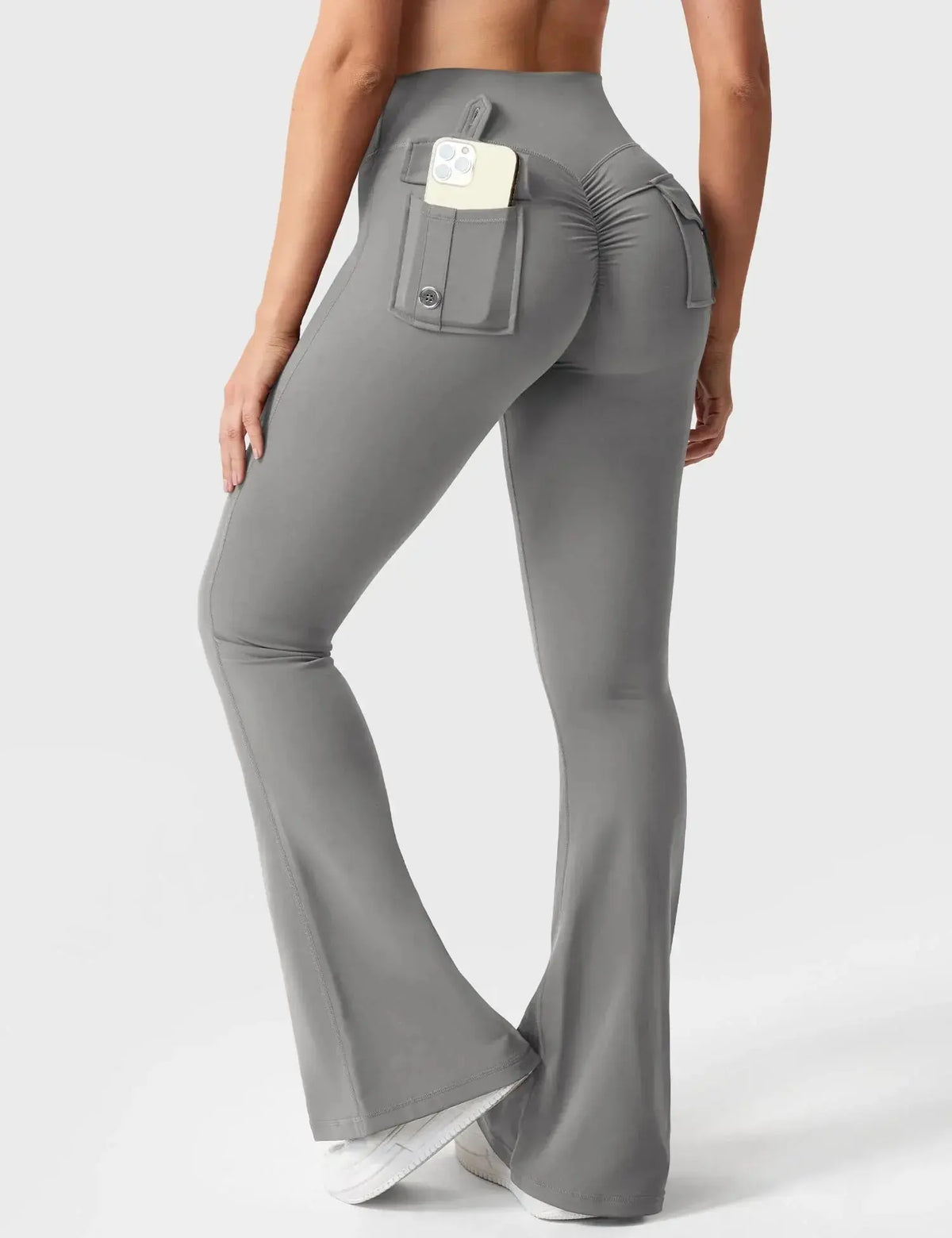 Flare Yoga Pants High Waisted | Flairé™ Flared Leggings with Pockets 30"