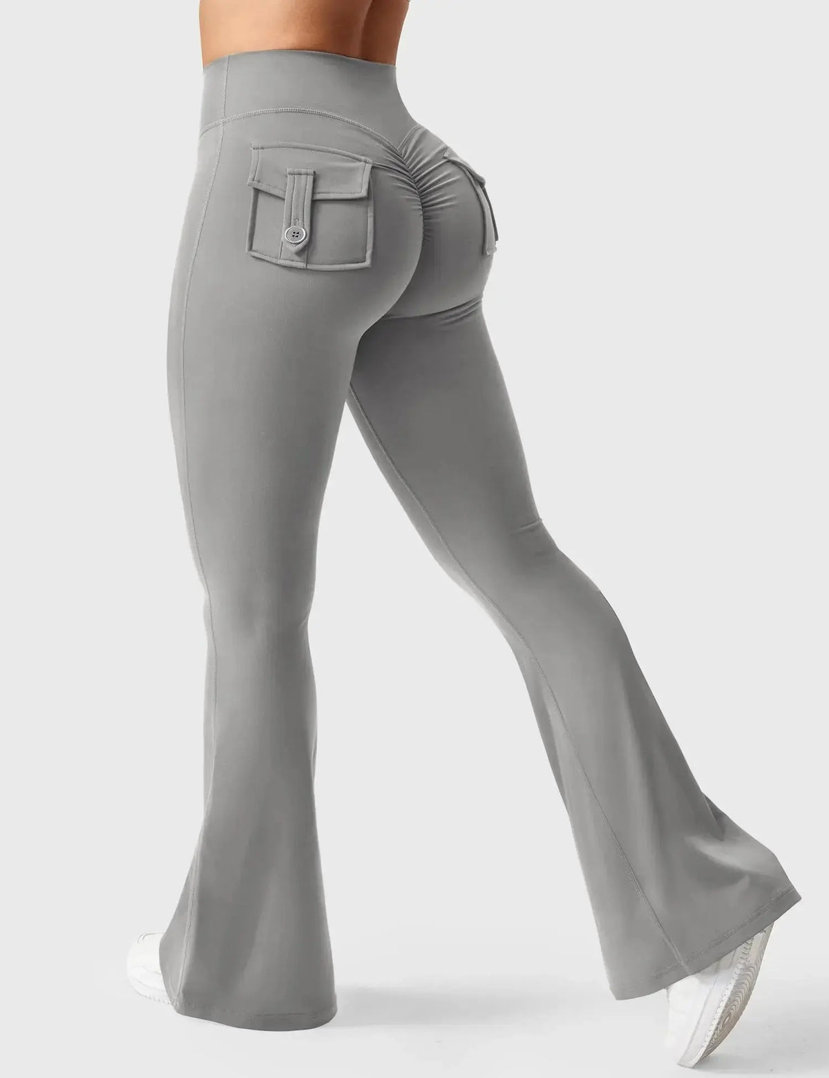 Flare Yoga Pants High Waisted | Flairé™ Flared Leggings with Pockets 30"