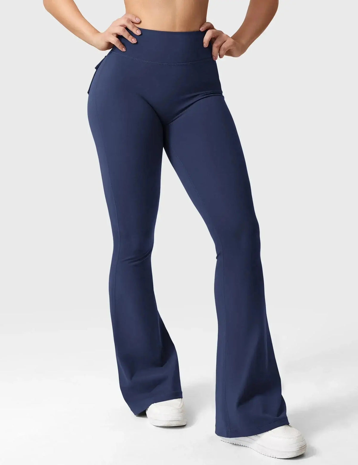 Flare Yoga Pants High Waisted | Flairé™ Flared Leggings with Pockets 30"