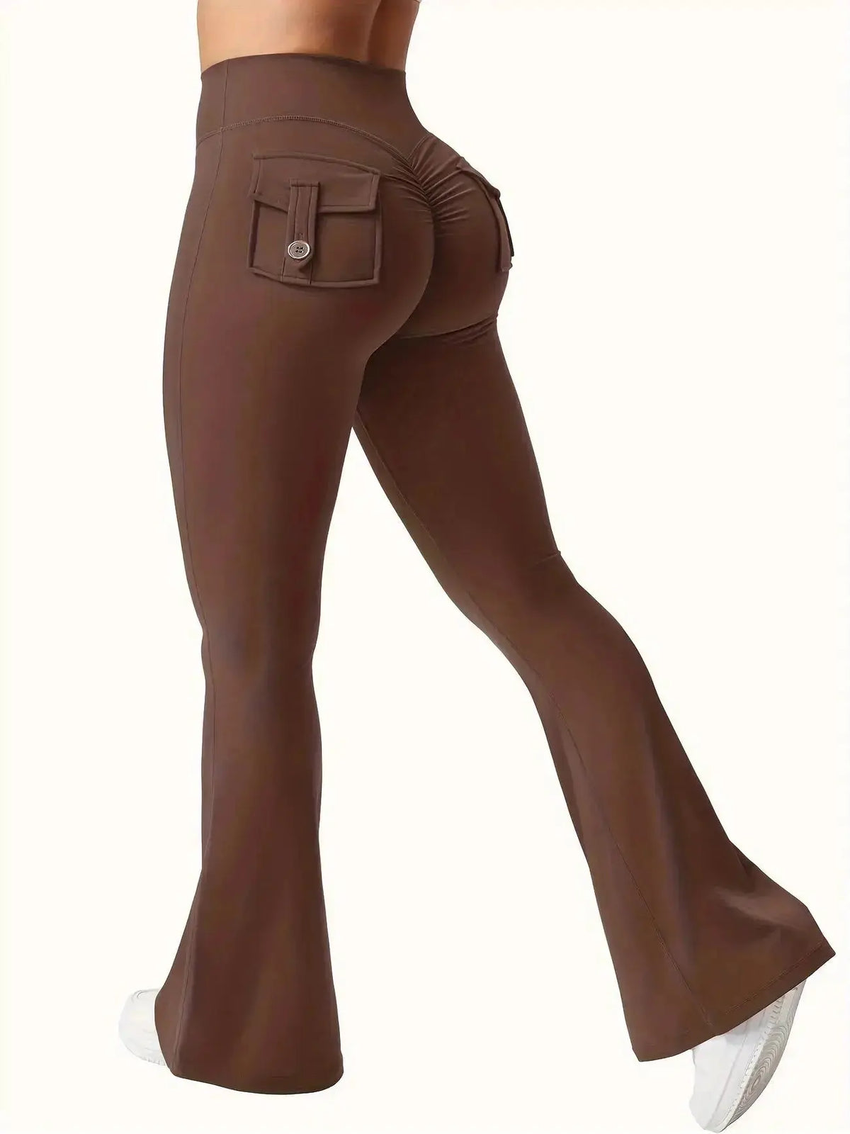 Flare Yoga Pants High Waisted | Flairé™ Flared Leggings with Pockets 30"