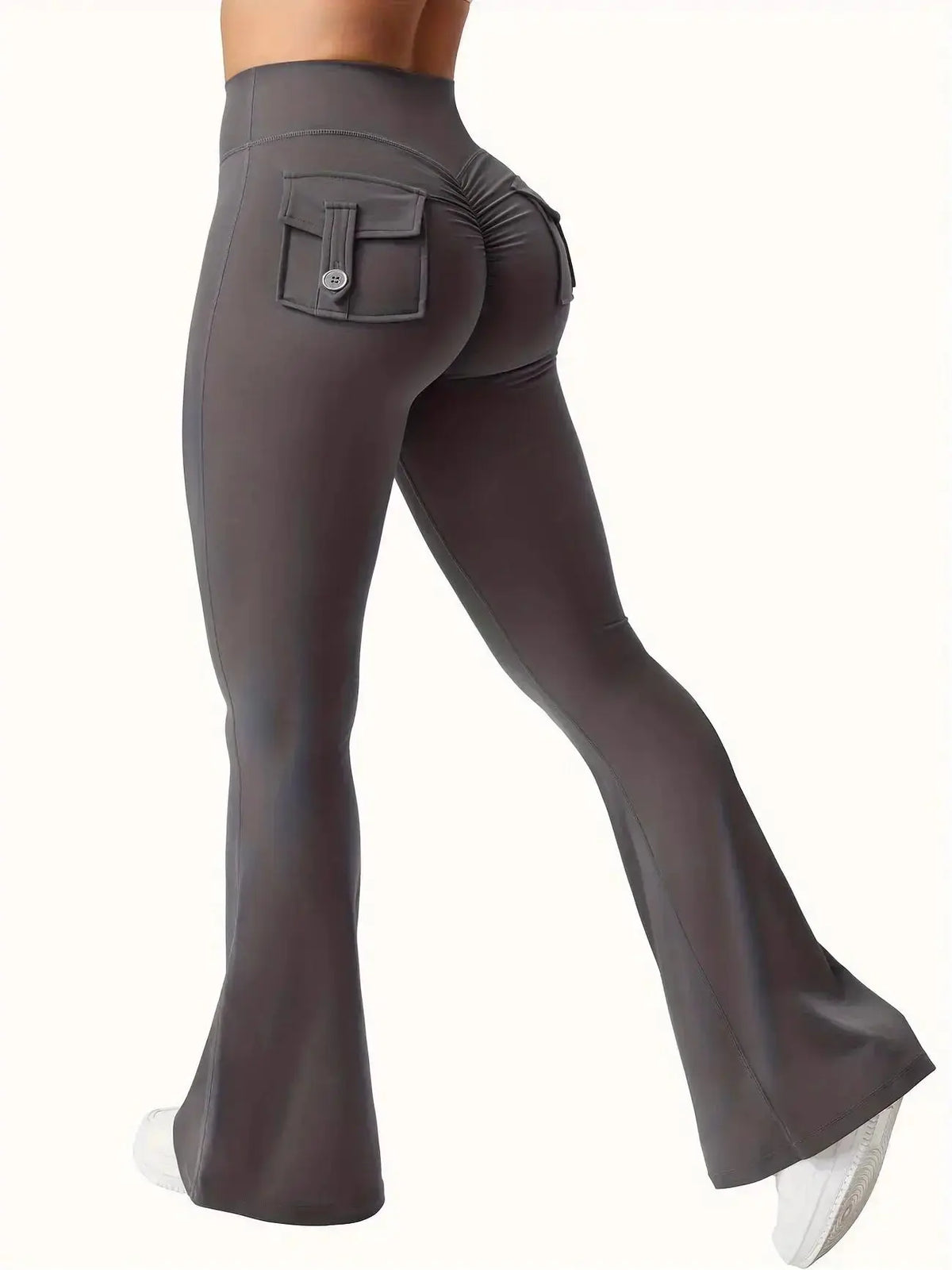 Flare Yoga Pants High Waisted | Flairé™ Flared Leggings with Pockets 30"