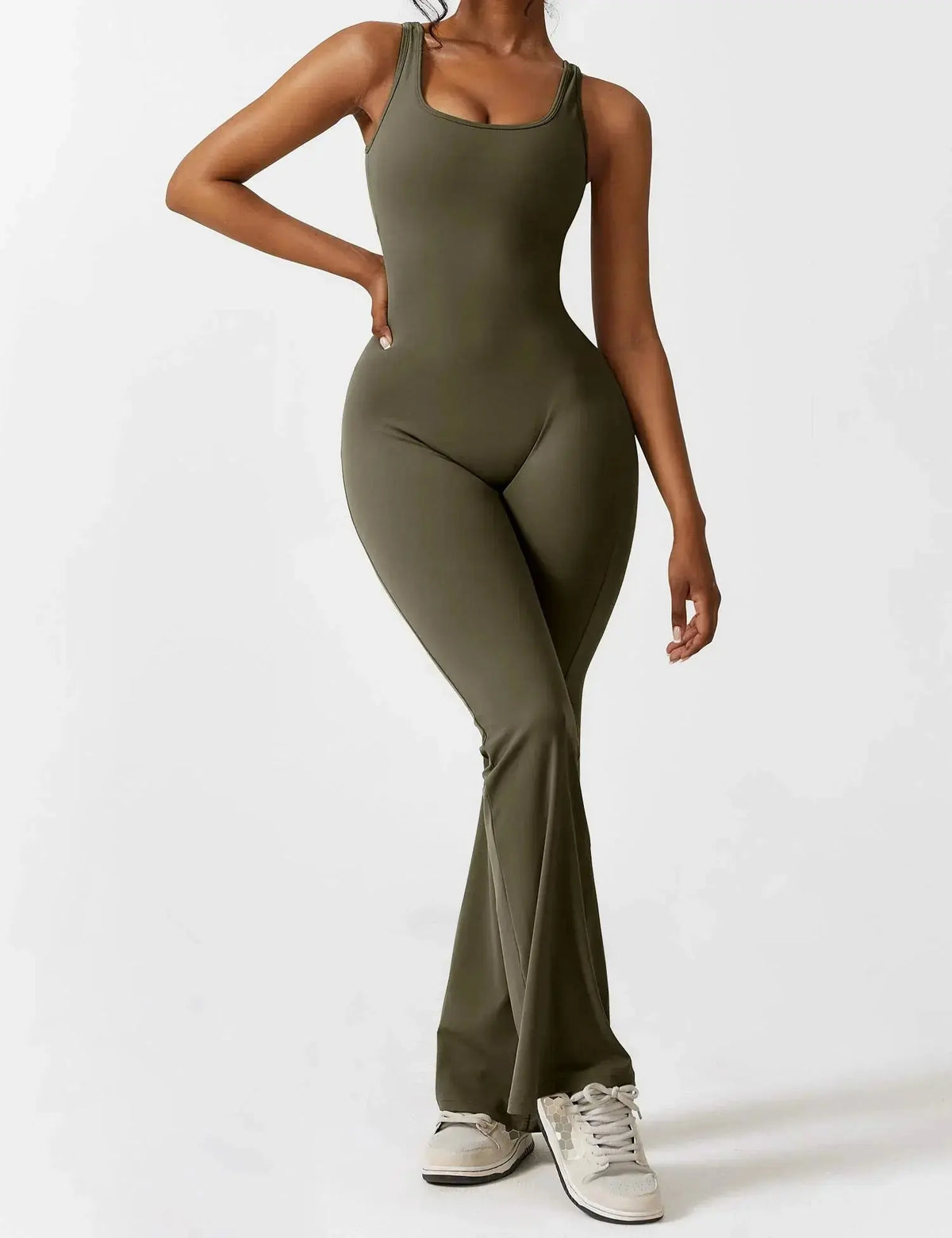 Scrunch Gym Set – Flairé™ V Back Seamless Workout Set