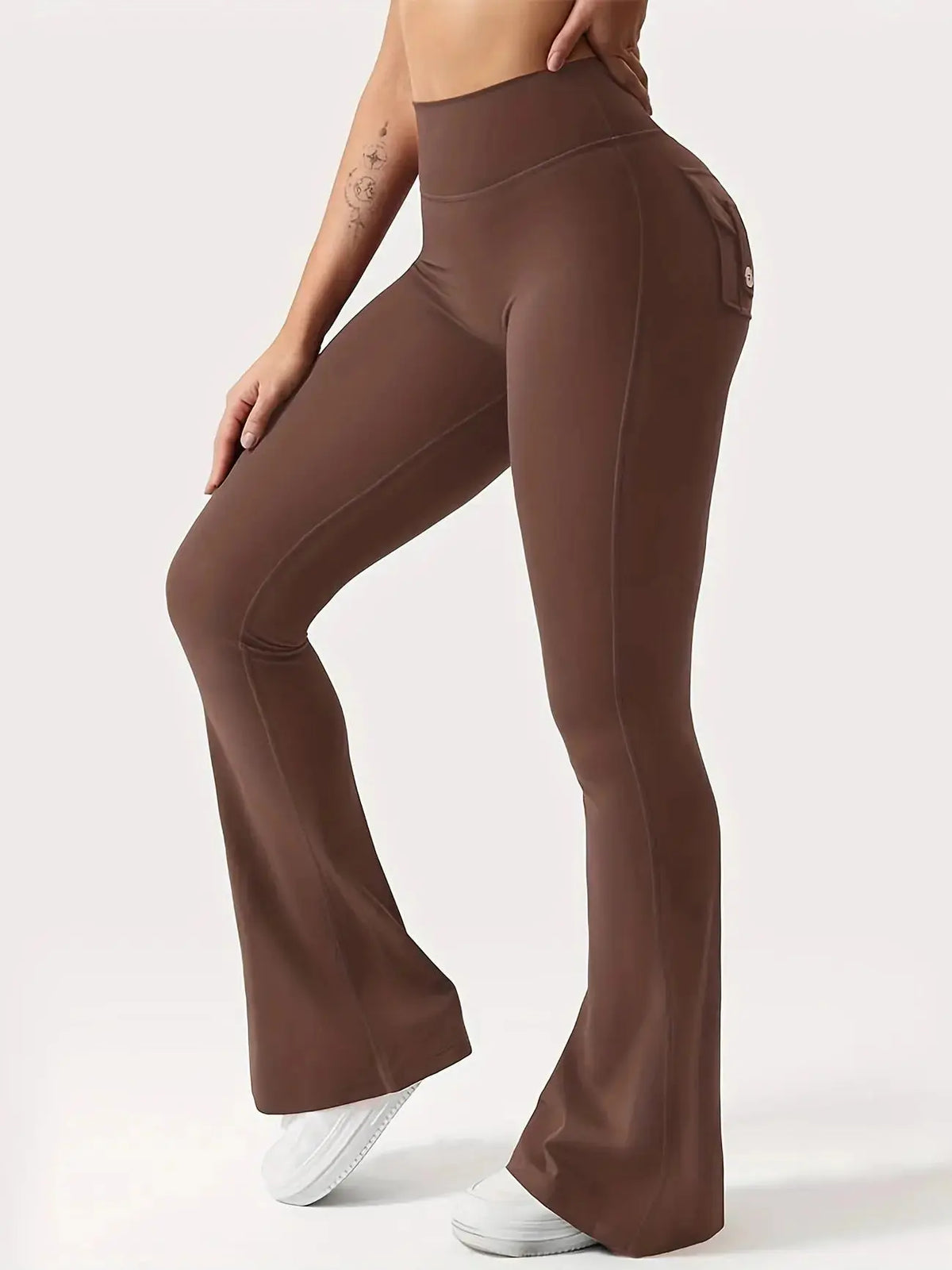Flare Yoga Pants High Waisted | Flairé™ Flared Leggings with Pockets