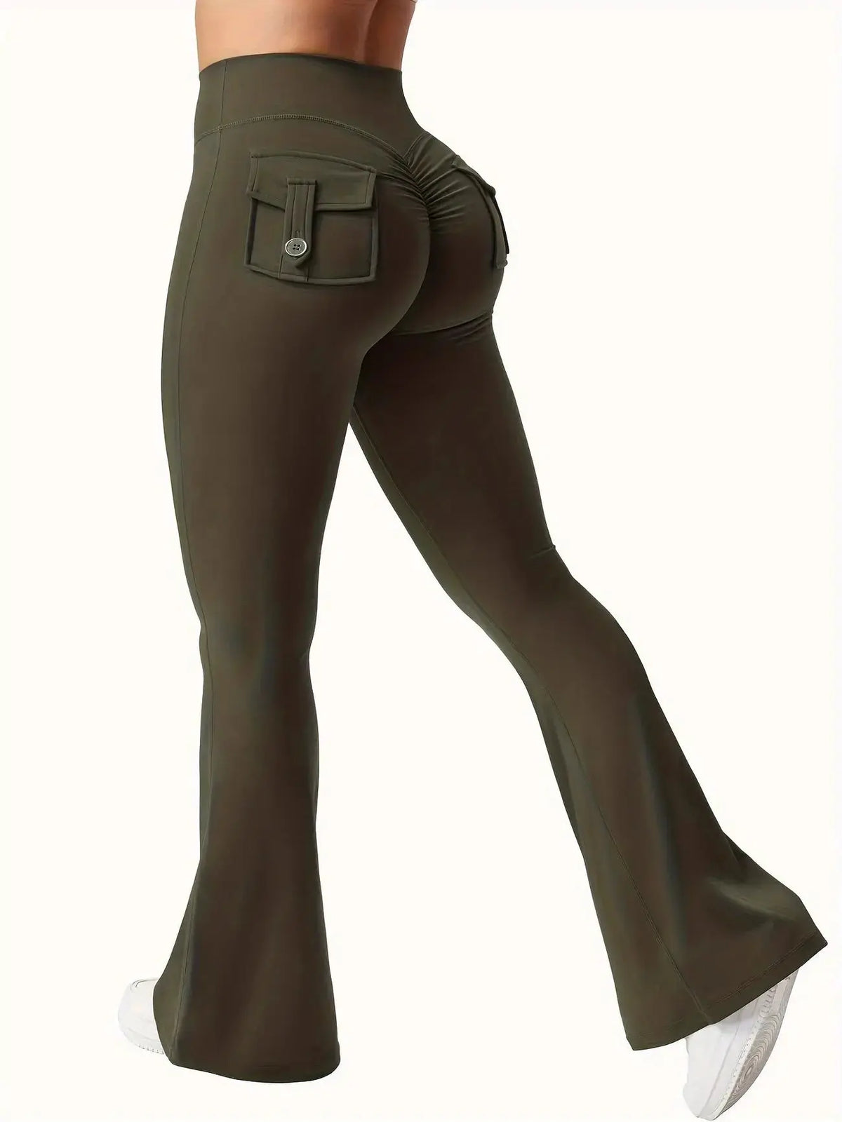 Flare Yoga Pants High Waisted | Flairé™ Flared Leggings with Pockets