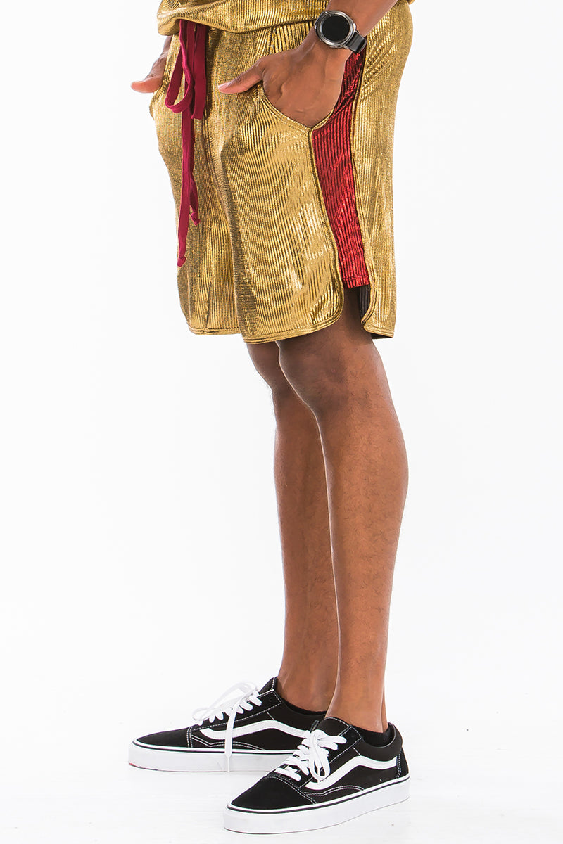 Metallic Boxer Shorts – Knee Length with Drawstring