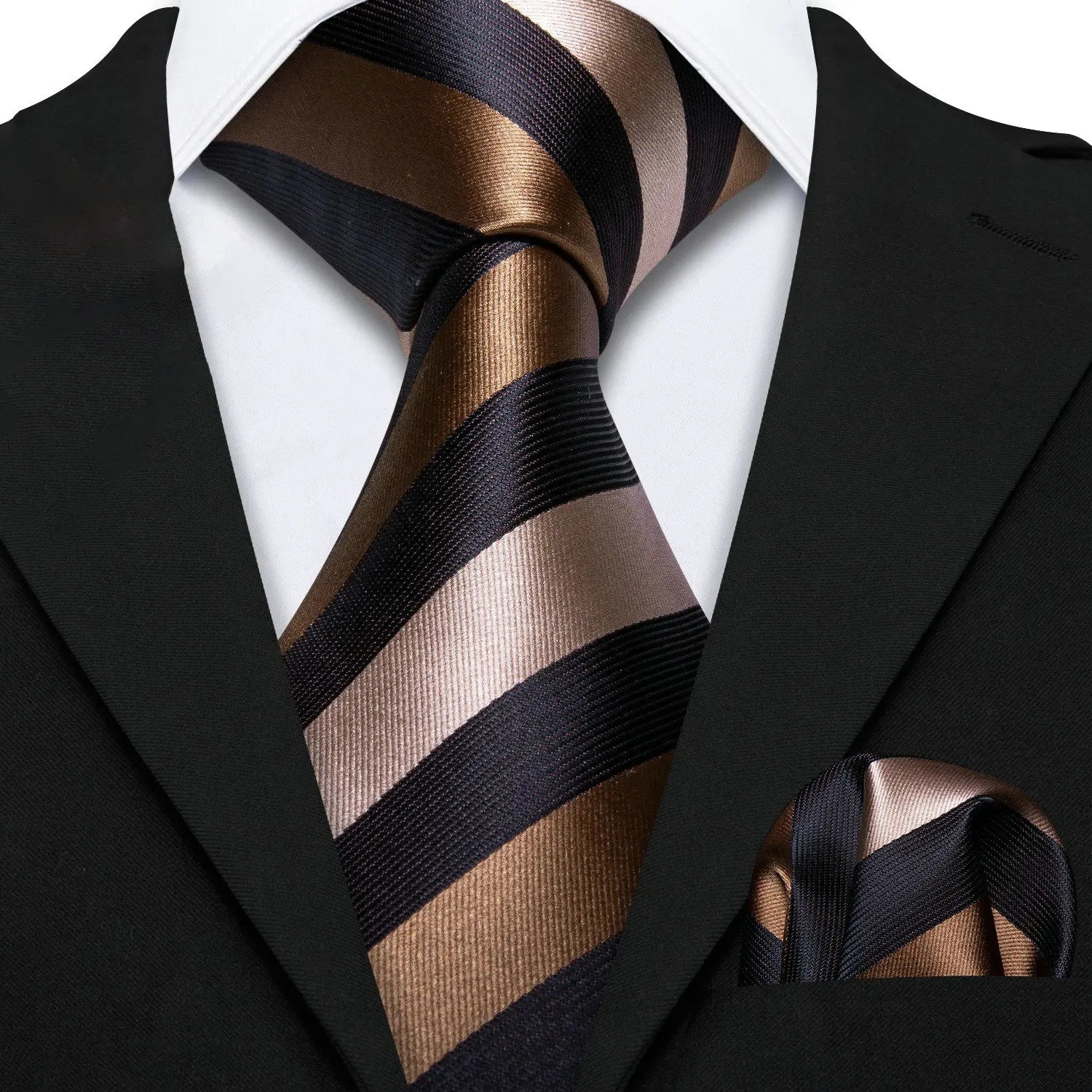 Men's Stylish Tie and Pocket Square Set - How to Fold a Pocket Square