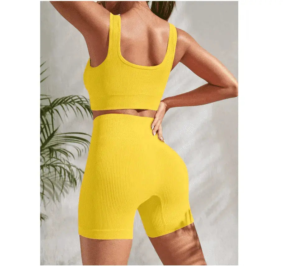 Seamless Yoga Set Women – Flairé™ High Waist Workout Set
