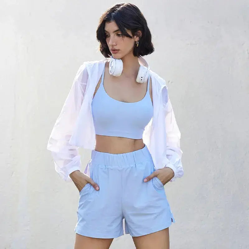 Women’s Hooded Sport Jacket – Flairé™ Lightweight Activewear Jacket